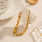 18K Gold Essential Beaded Bracelet