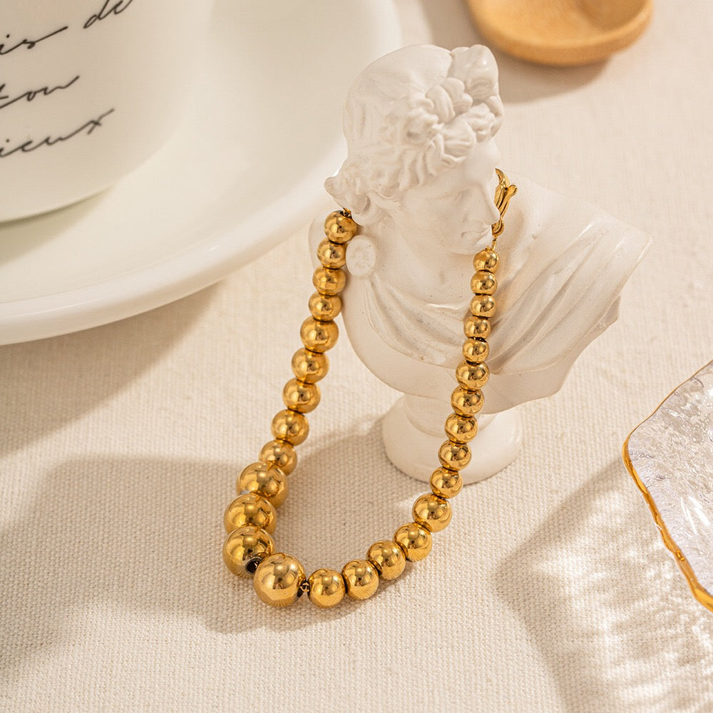 18K Gold Essential Beaded Bracelet