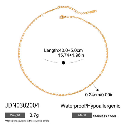 18K Gold Queen Vibe Snake Y Shape Chain Necklace Set