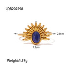 18K Gold Blazing Sun Ring