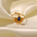 18K Gold Blazing Sun Ring