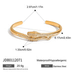 18K Gold Serpent Seduction Statement Bangle Bracelet Stack