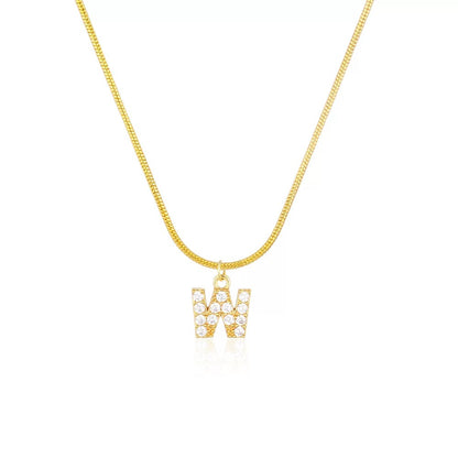 18K Gold Minimalist Glam Initial Necklace