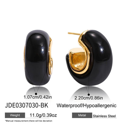 18K Gold Cozy Season Small Hoop Huggie Earrings