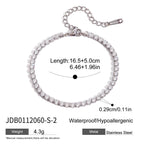 18K Gold Bejeweled Desire Heart Tennis Bracelet Stack