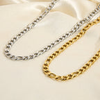 18K Gold Essential Figaro Chain Necklace