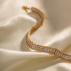 18K Gold Extra Bling Tennis Bracelet