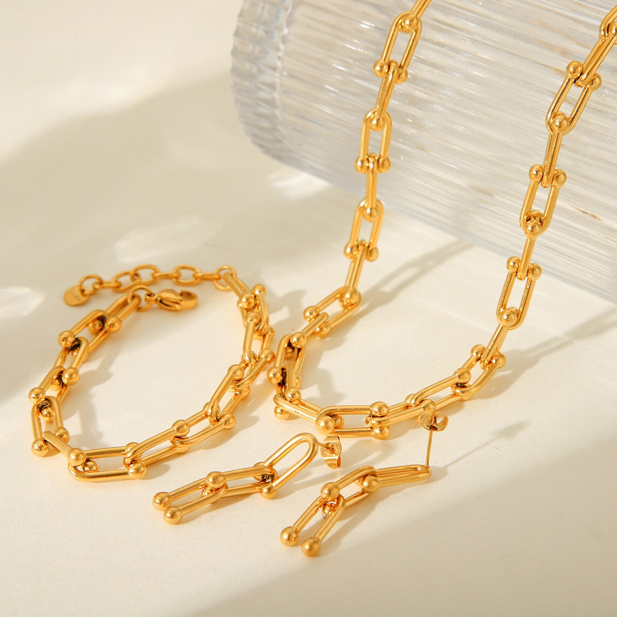 18K Gold Hardware Chunky Chain Necklace