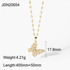 18K Bling Butterfly Pendant - 