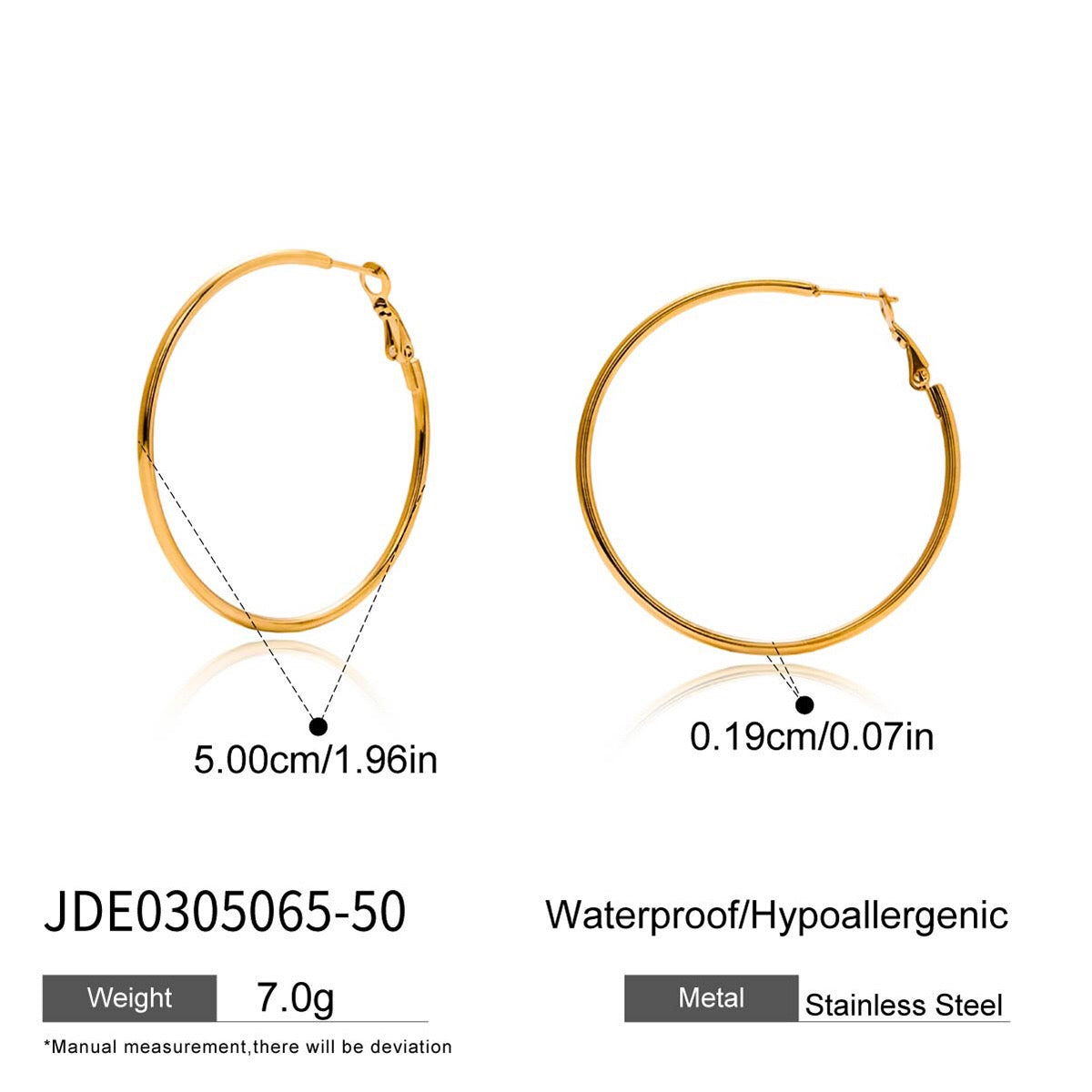 18K Gold and Silver Minimalist Essential Hoop Huggie Earrings