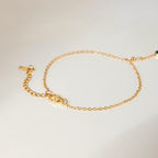 18K Gold Waterproof Color Gem Hand Chain Bracelet