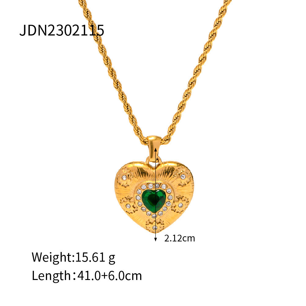 18K Gold Treasure Heart Necklace