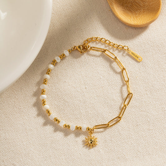 18K Gold Sunny Charm Bracelet