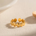 18K Gold Seashell Band Ring