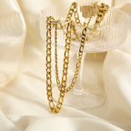 18K Gold Essential Figaro Chain Necklace