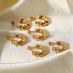 18K Gold Extra Chic Huggie Earrings
