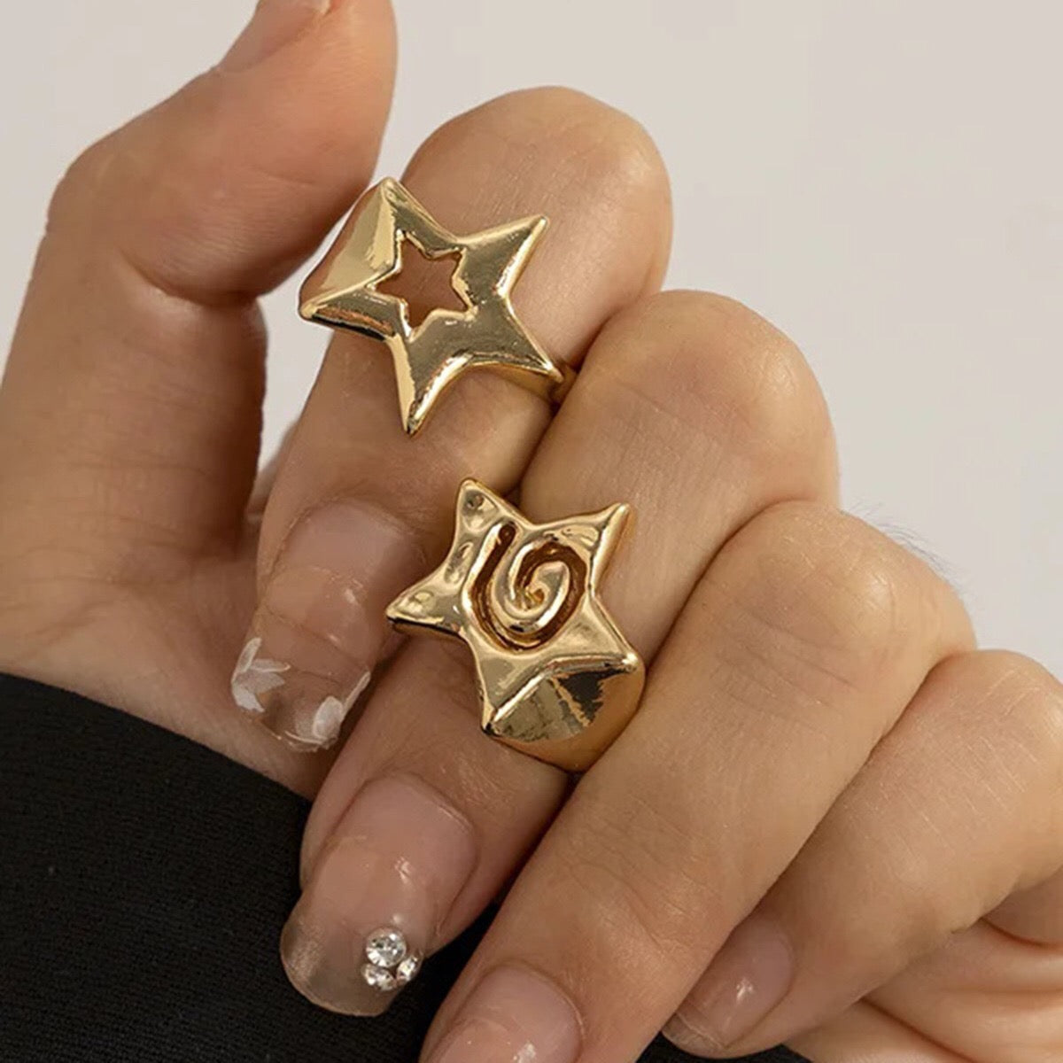 18K Gold Born to Shine Star Statement Ring