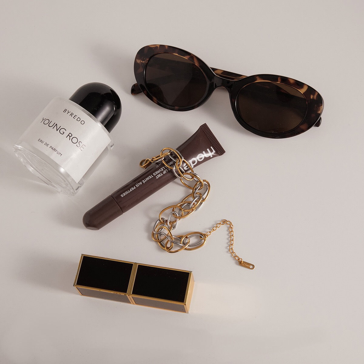 18K Gold and Silver Two Tone Power Pairing Watch Band Bracelet Stack