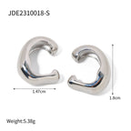 18K Gold Trendy Huggie Ear Cuffs