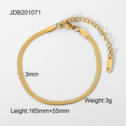 18K Gold Waterproof Elegant Pearl Hand Chain Bracelet