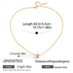 18K Gold Pink Heart Mama Bling Ring Dainty Pendant Necklace