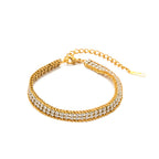 18K Gold Extra Bling Tennis Bracelet