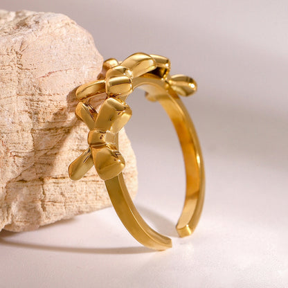 18K Gold Coquette Bow Ring