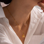 18K Gold Starfish Pendant Necklace