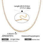 18K Gold and Silver The Socialite Tennis Necklace