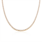 18K Gold and Silver The Socialite Tennis Necklace