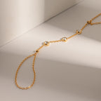 18K Gold Waterproof Starry Hand Chain Bracelet