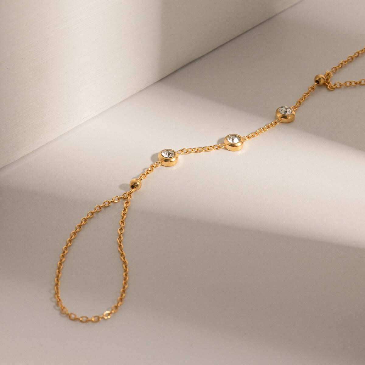 18K Gold Waterproof Starry Hand Chain Bracelet