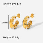 18K Gold Extra Chic Huggie Earrings