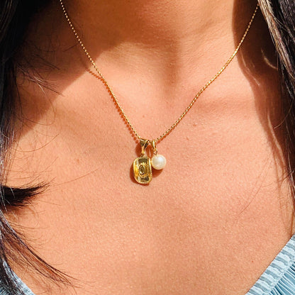 18K Gold Cowboy Boot Charm Necklace