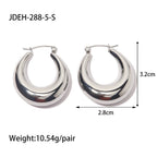 18K Gold Thick Huggie Small Hoop Earrings