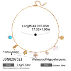 18K Gold Wicked West Cowgirl Charm Necklace