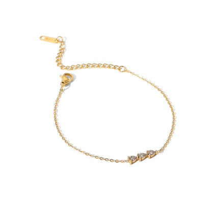 Bling Arrow Gold Bracelet