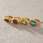 18K Gold The Showstoppers Color Gem Statement Cocktail Ring