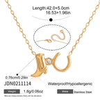 18K Gold Cowgirl Spirit Horseshoe Cowboy Boots Dainty Pendant Necklace