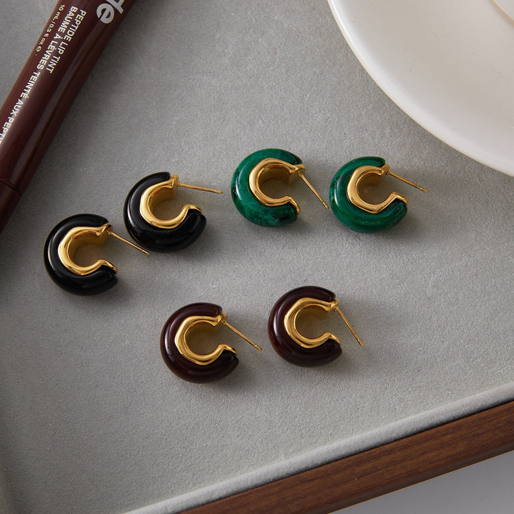 18K Gold Cozy Season Small Hoop Huggie Earrings