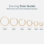 18K Gold and Silver Minimalist Essential Hoop Huggie Earrings