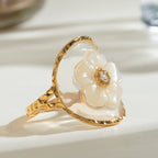 18K Gold Fairy Flower Ring