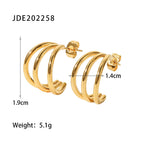18K Gold Delicate Chic Huggie Earrings