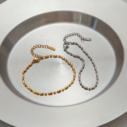 18K Gold Silver Waterproof Minimalist Hand Chain Jewelry Bracelet