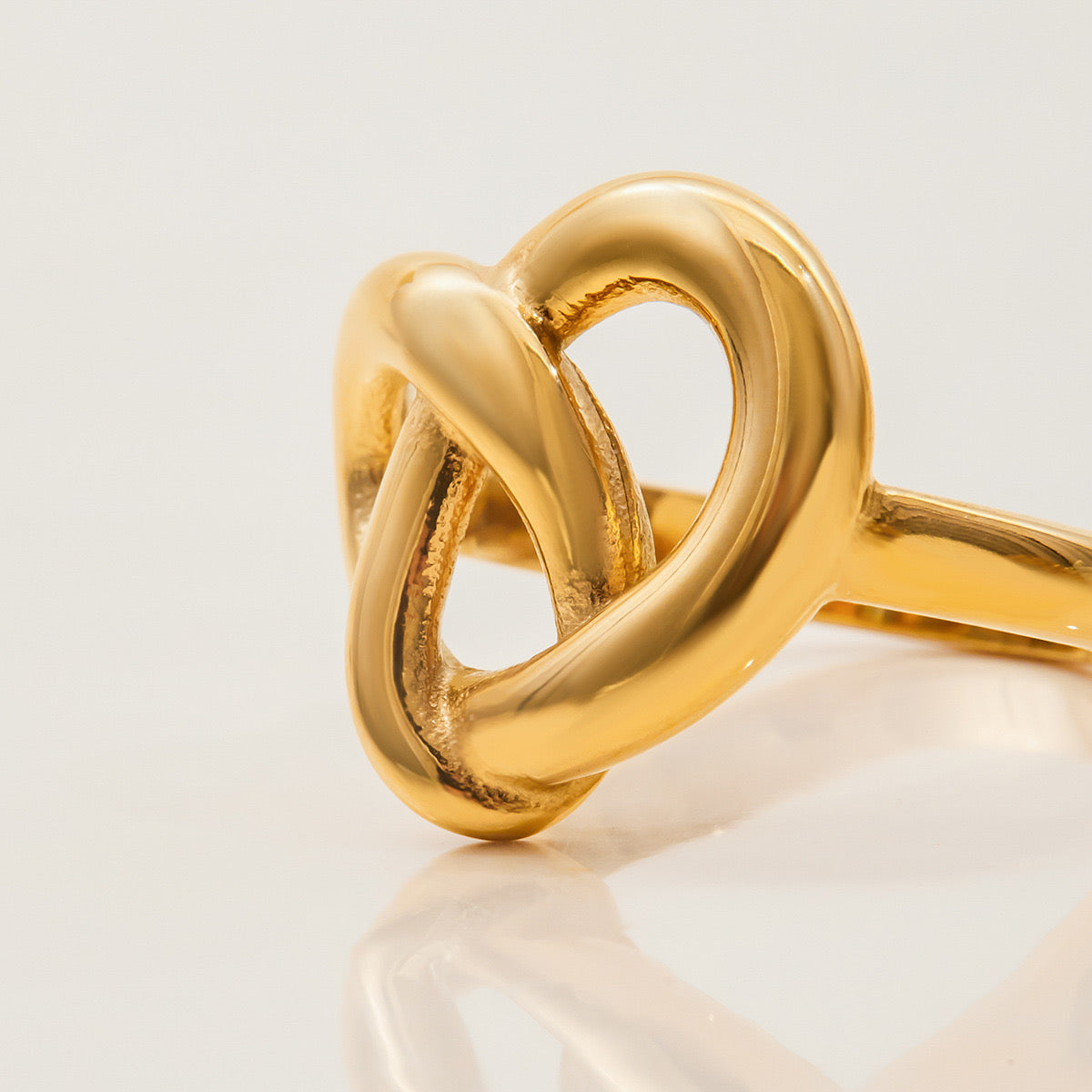 18K Gold Pretzel Statement Ring