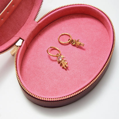 18K Gold Perfect for Mama Boy and Girl Charm Necklace