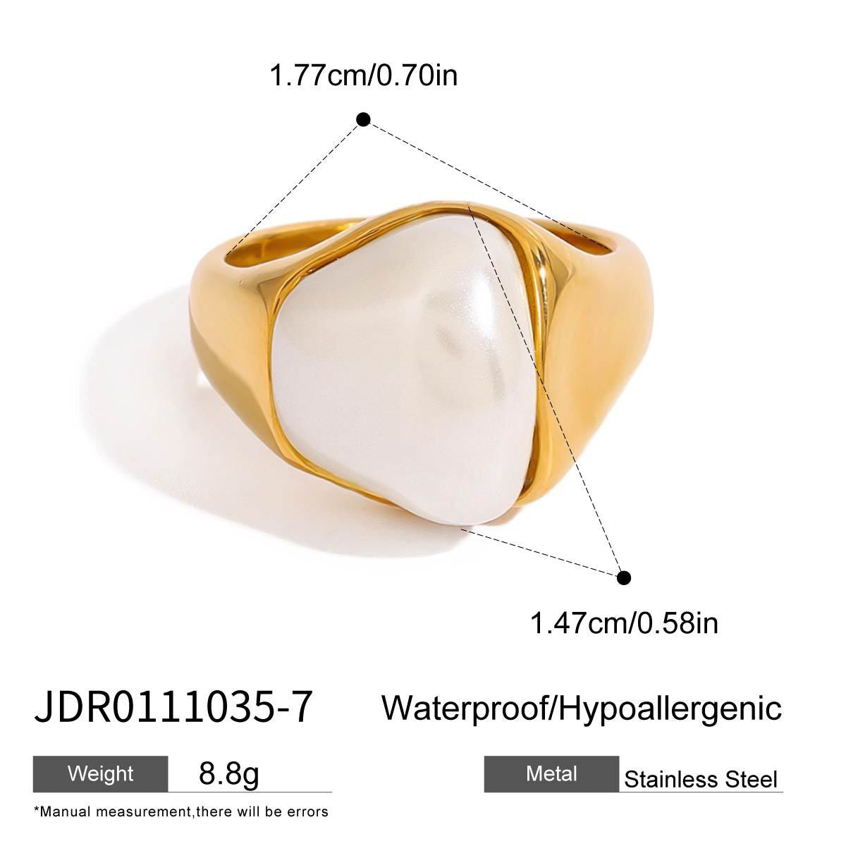 18K Gold Eternal Grace Baroque Pearl Ring