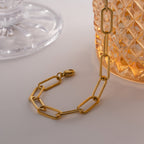 18K Gold Classic Paperclip Chain Necklace