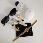 18K Gold Modern Royalty Gemstone Pearl Statement Ring