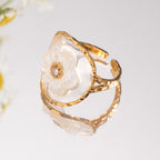 18K Gold Fairy Flower Ring